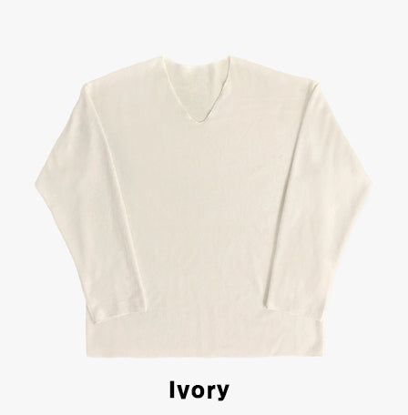 Wind Mohair V-neck Knit