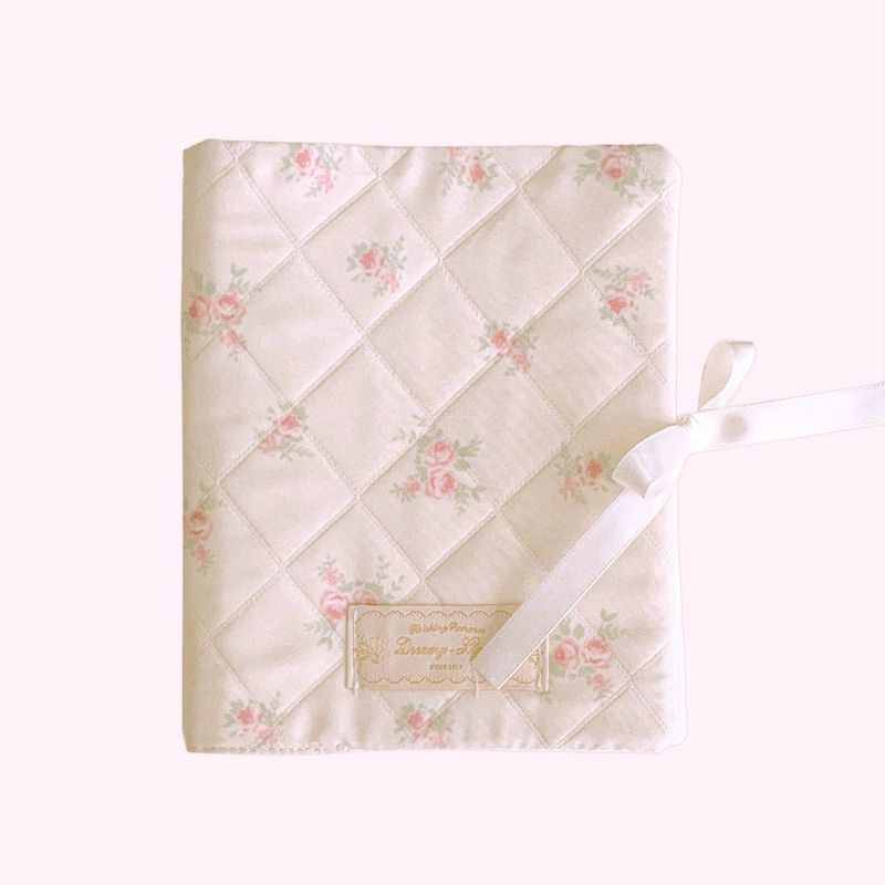 Dreamy-Lights(ドリーミーライツ)の「シャビーローズブックカバー - cream(雑貨/ステーショナリー)」