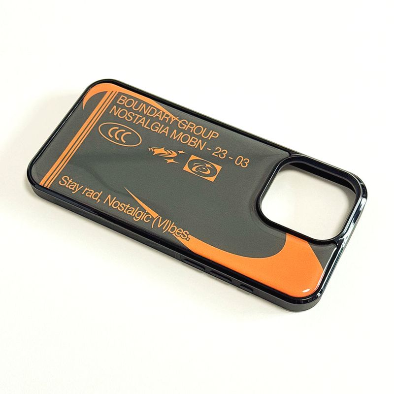 Dusty, Nostalgic Vibes Phone Case (DeepGreen/Orange)