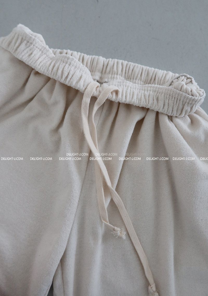 Towel Terry Strap Jogger & Wide Long Pants