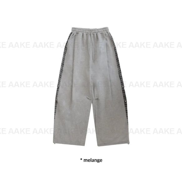 CHECK BLOCK SWEATPANTS