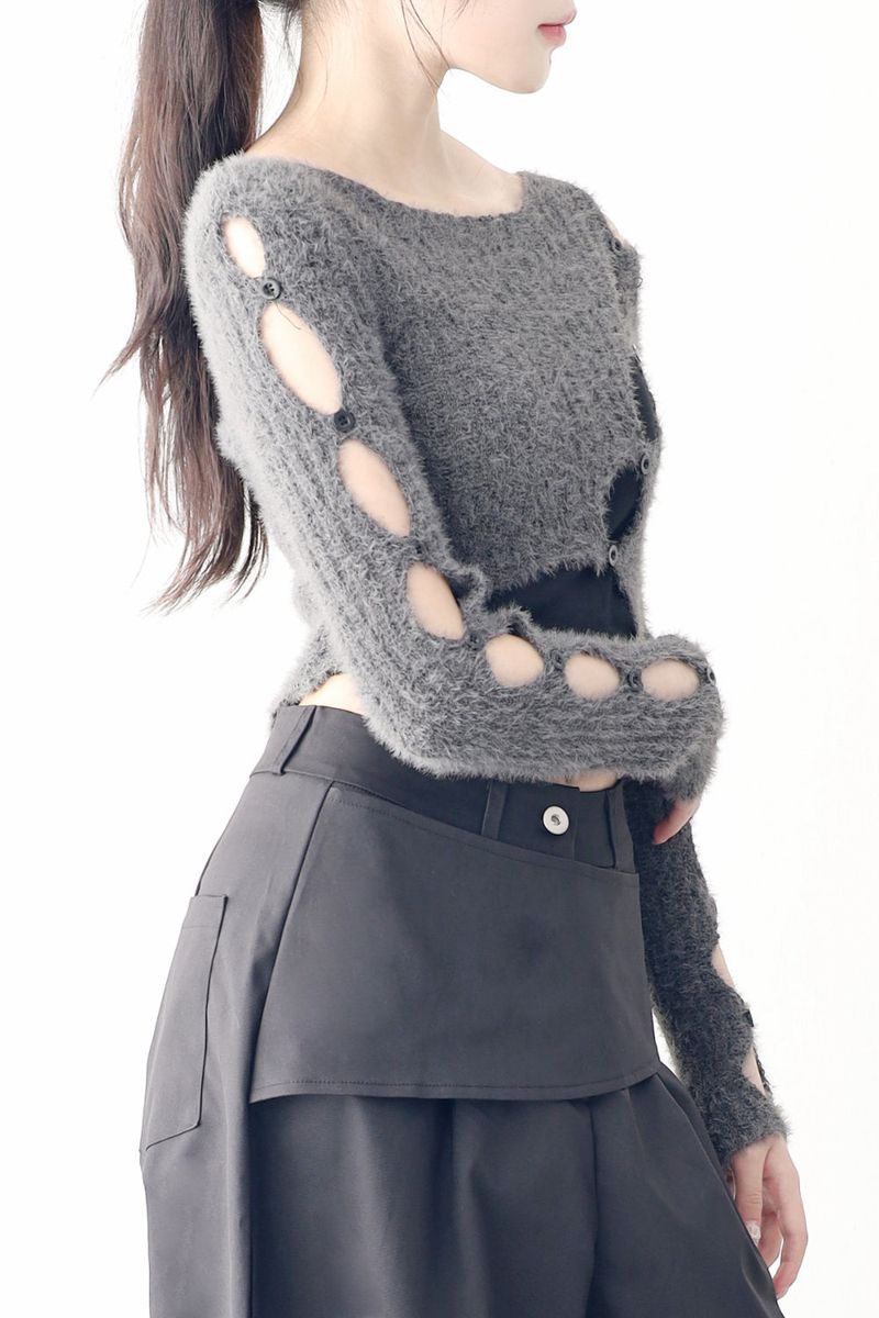 NONCODE（ノンコード）の「Smith's Unbalanced Slit Knit（Tops）」