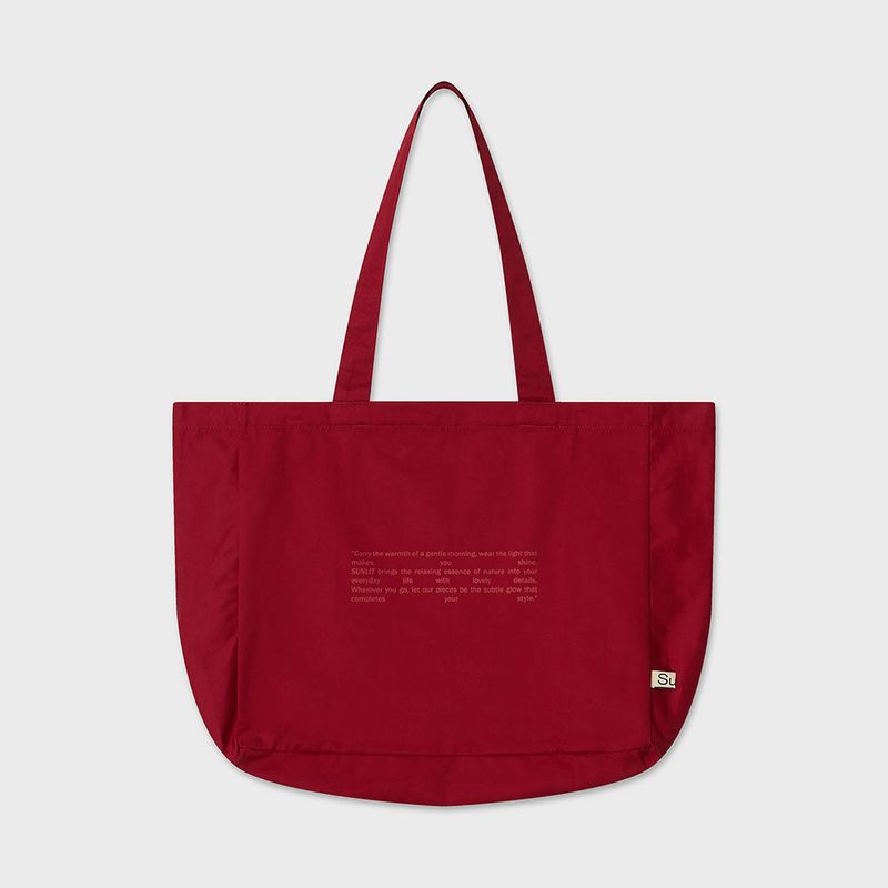 Sunlit Lettering Eco Bag (Red)