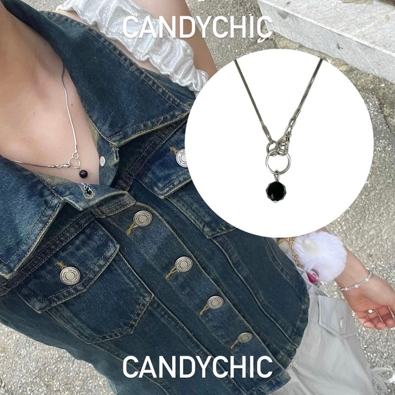 CANDYCHIC(キャンディーシック)の「MADE black ball necklace(Accessories)」