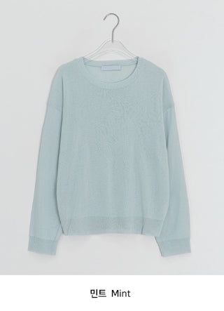Muden Basic Color Round Neck Knit