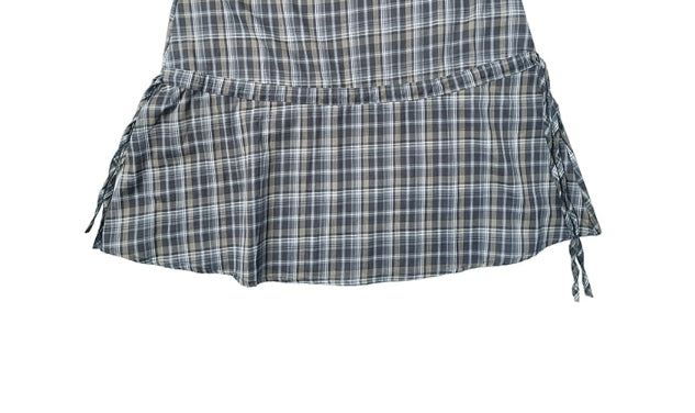 Gaps Check Bustier String Sleeveless One Piece