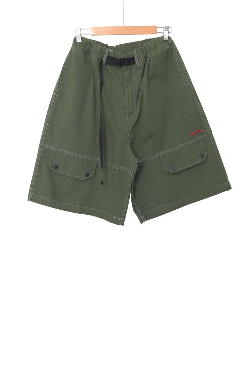 Stone Local Belt Bermuda Pants