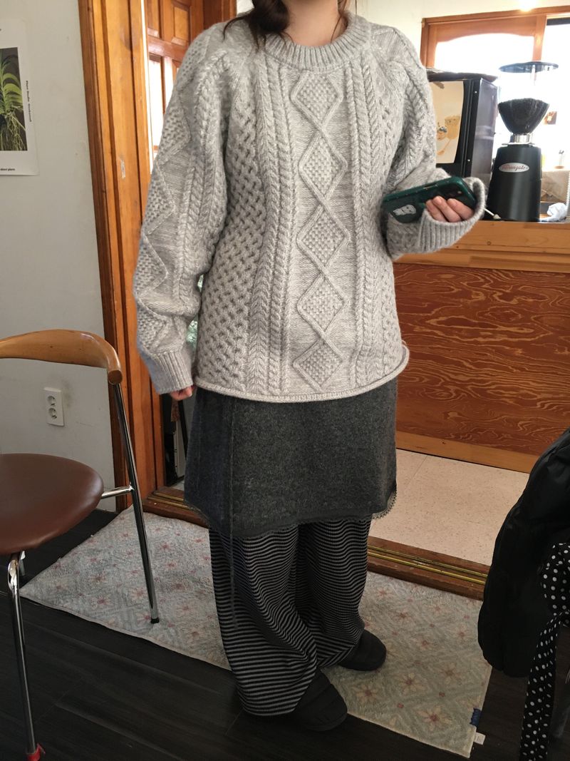 Note cable knitwear