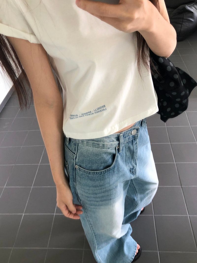 [ORIGINAL] Face Round Short-Sleeve T-Shirt