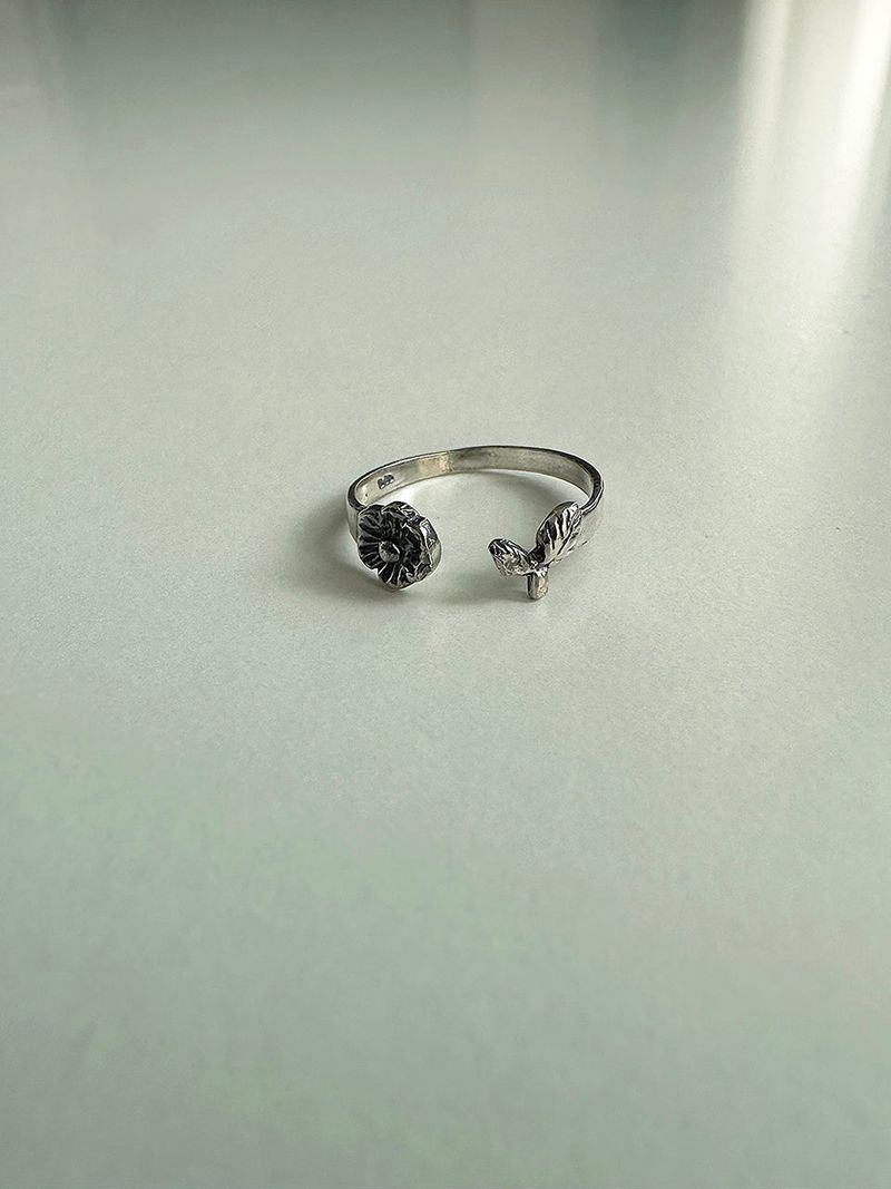 [925silver] Plant ring