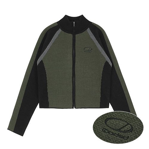 Biker Knit Zip-Up Jacket