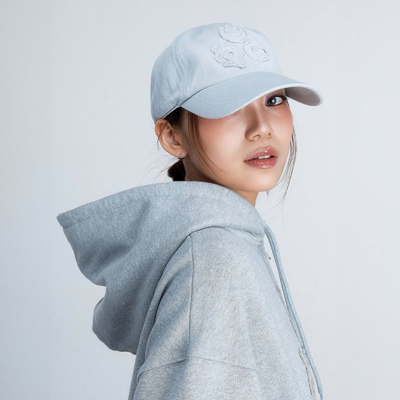 DAUSPICE(DUC)（ダウスピス）の「(DUC) Symbol Cotton Ball Cap Grey（Hats）」