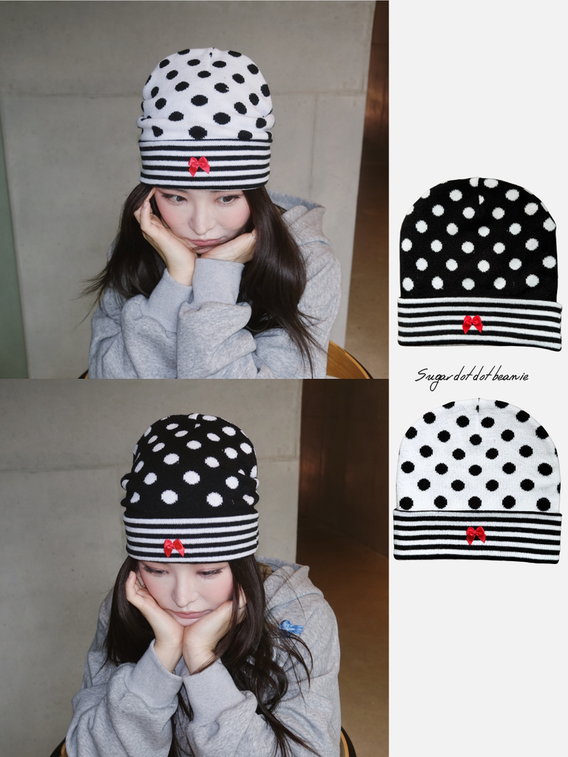 dereborujo（ドレボルゾー）の「Sugar dot dot beanie（Hats）」
