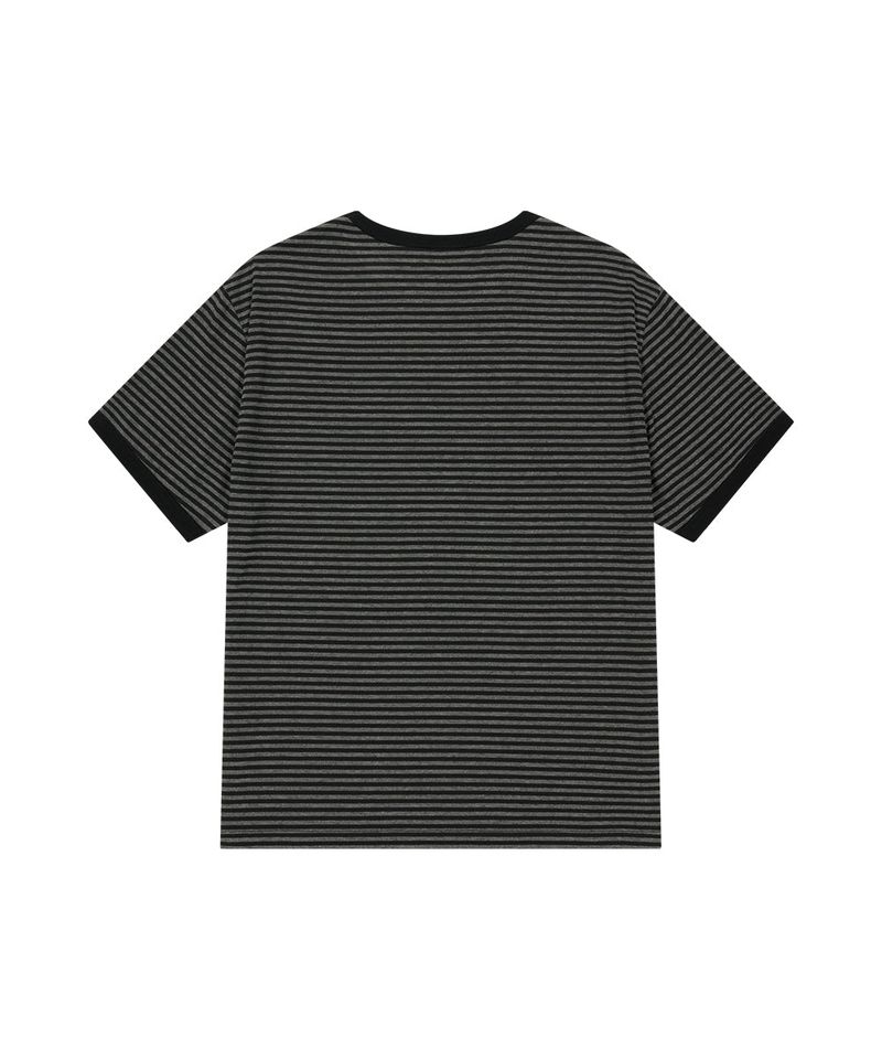 BASIC LOGO STRIPE RINGER TEE
