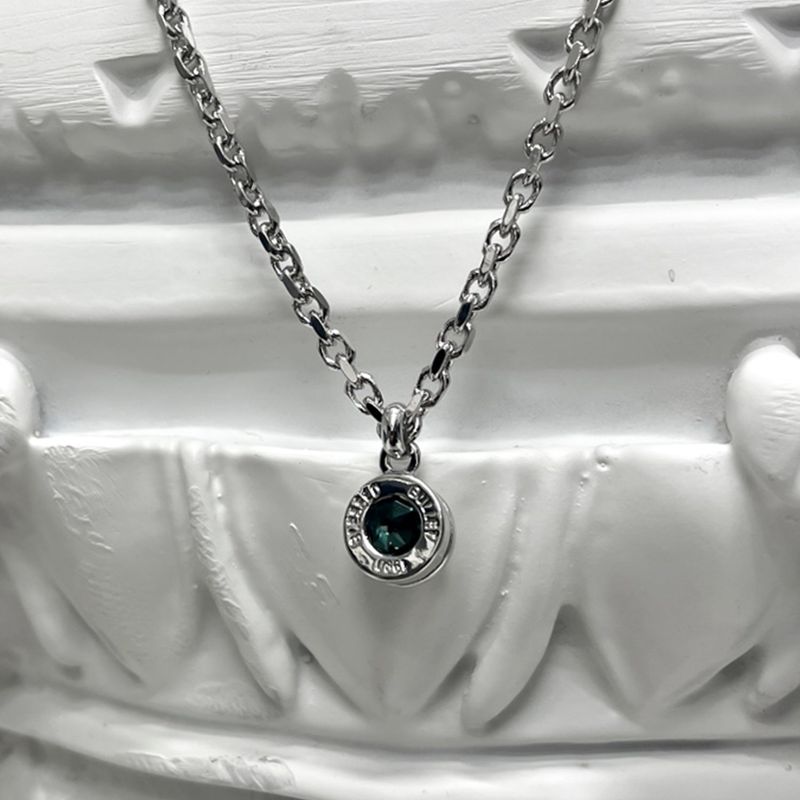 Bullet Back Necklace_silver