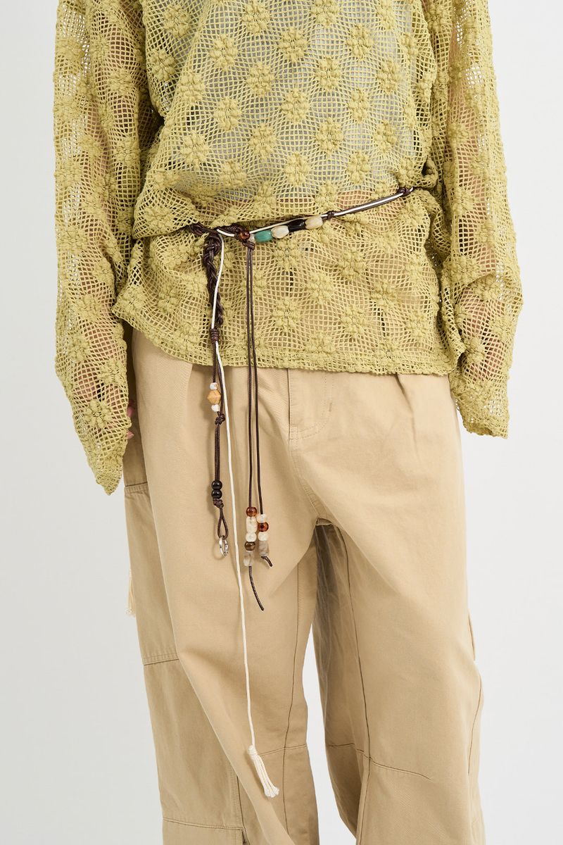 Beaded Ethnic String Belt