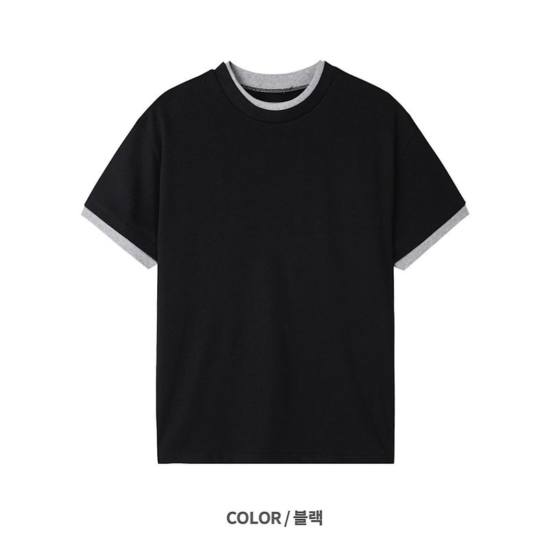 Layered Crop Short Sleeve (3color)