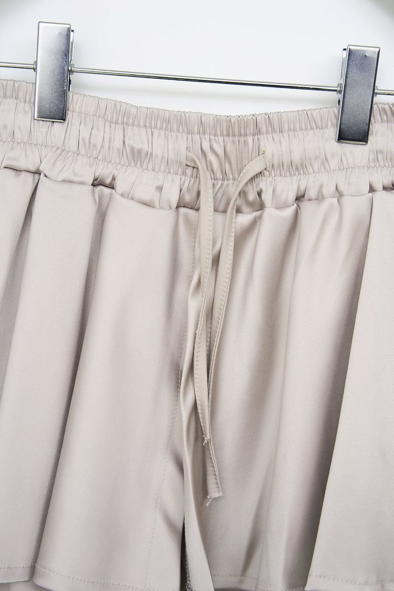 (W) Flow Satin Skirt Pants (2color)