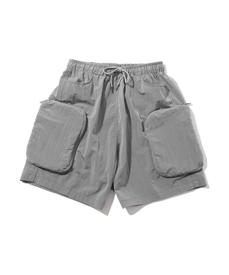 ZIPPER POCKET NYLON SHORT PANTS
