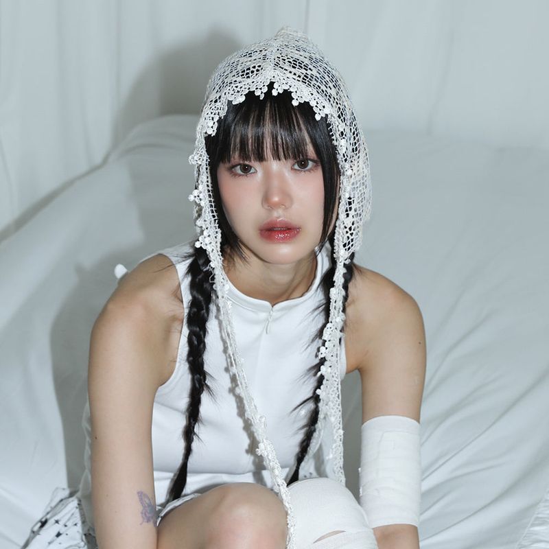 CLUT STUDIO（クラットスタジオ）の「Heart Crocher Bonnet - IVORY（Hats）」