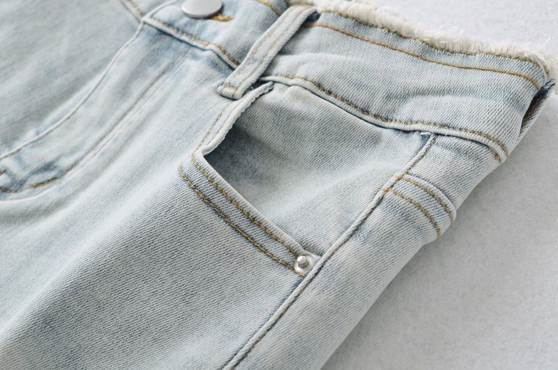 Lena Ribbon Denim Shorts