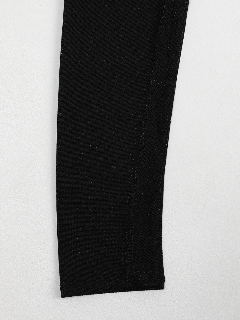 METAL SQUARE NECK scarf T (BK)