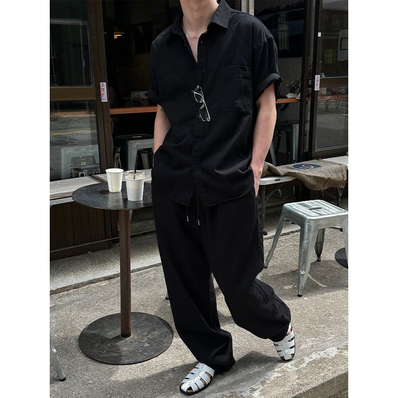 [SET UP가능]ウォッシュドコットンバンディングパンツ(6color)