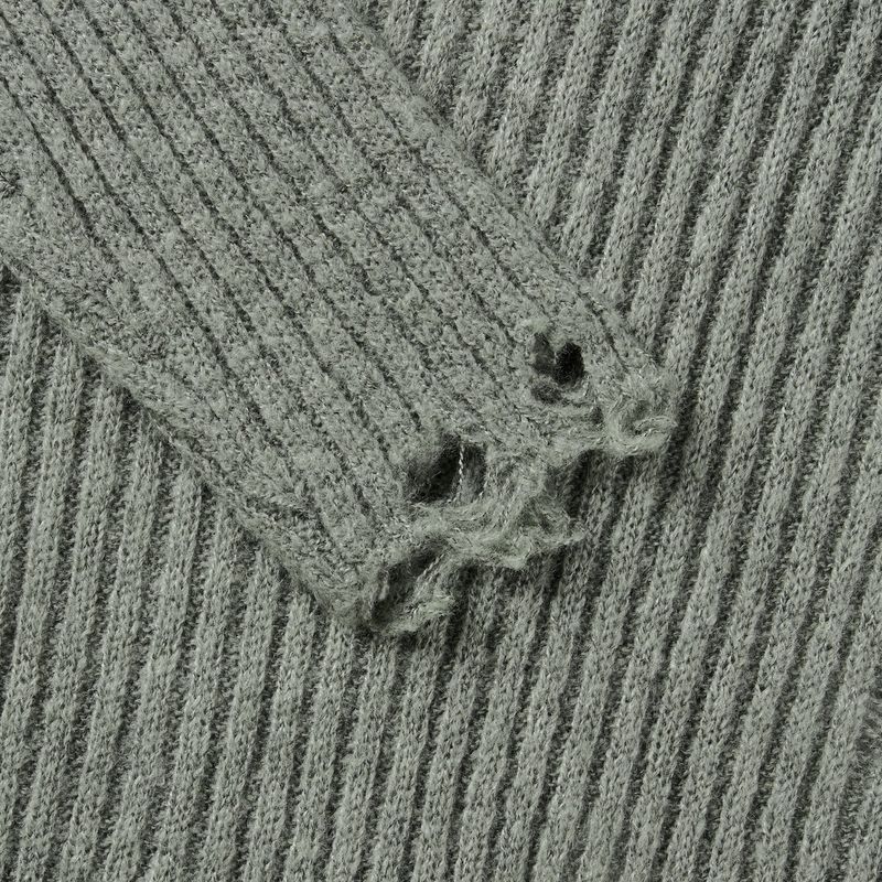 Hidden Punk Damage Knit 3C