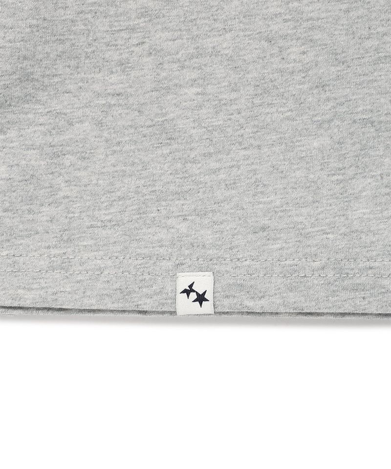 TWIN STAR DOT APPLIQUE LS TEE GREY(CV2GSUT556A)
