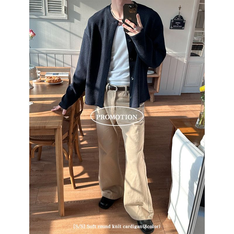  [S/S] Soft round knit cardigan(8color)