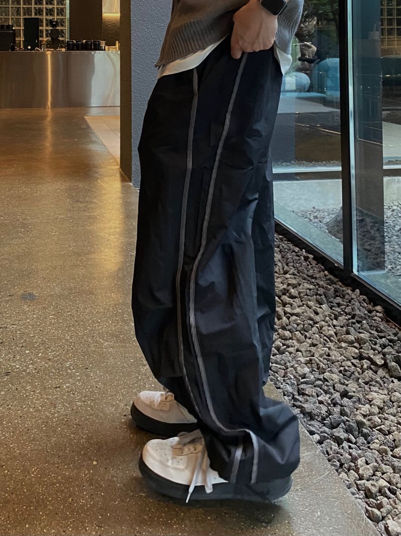 Piping Track Nylon Pants 5C