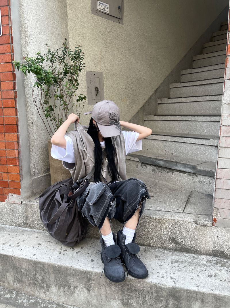 Origin Vintage Cargo Denim Bermuda Pants