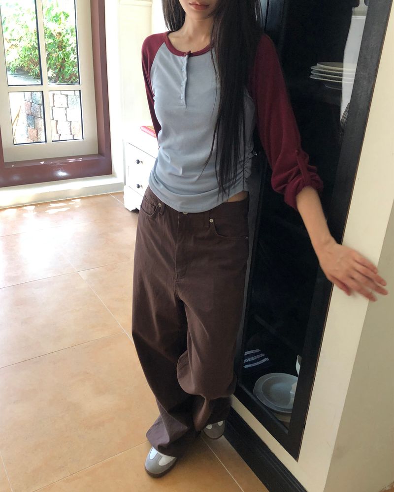 トレ ダイド ワイドレッグ パンツ