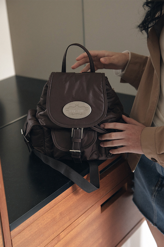 Nostalgia Pooky Backpack Dark Brown