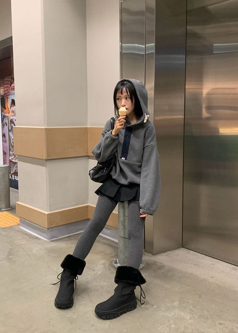 FLEECE HOOD ANORAK
