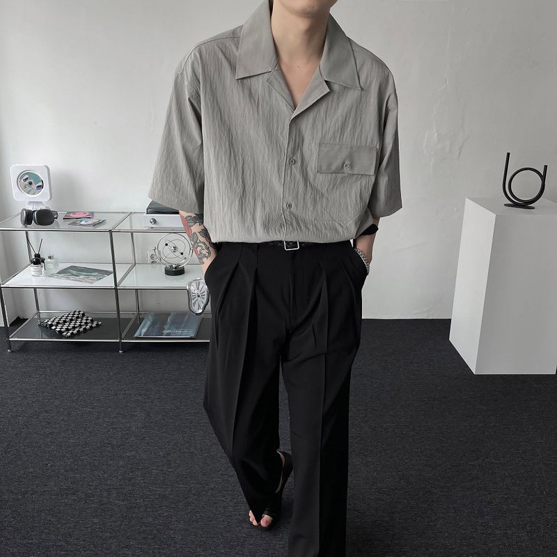 RG reverse two-tuck volume slacks (4 colors)