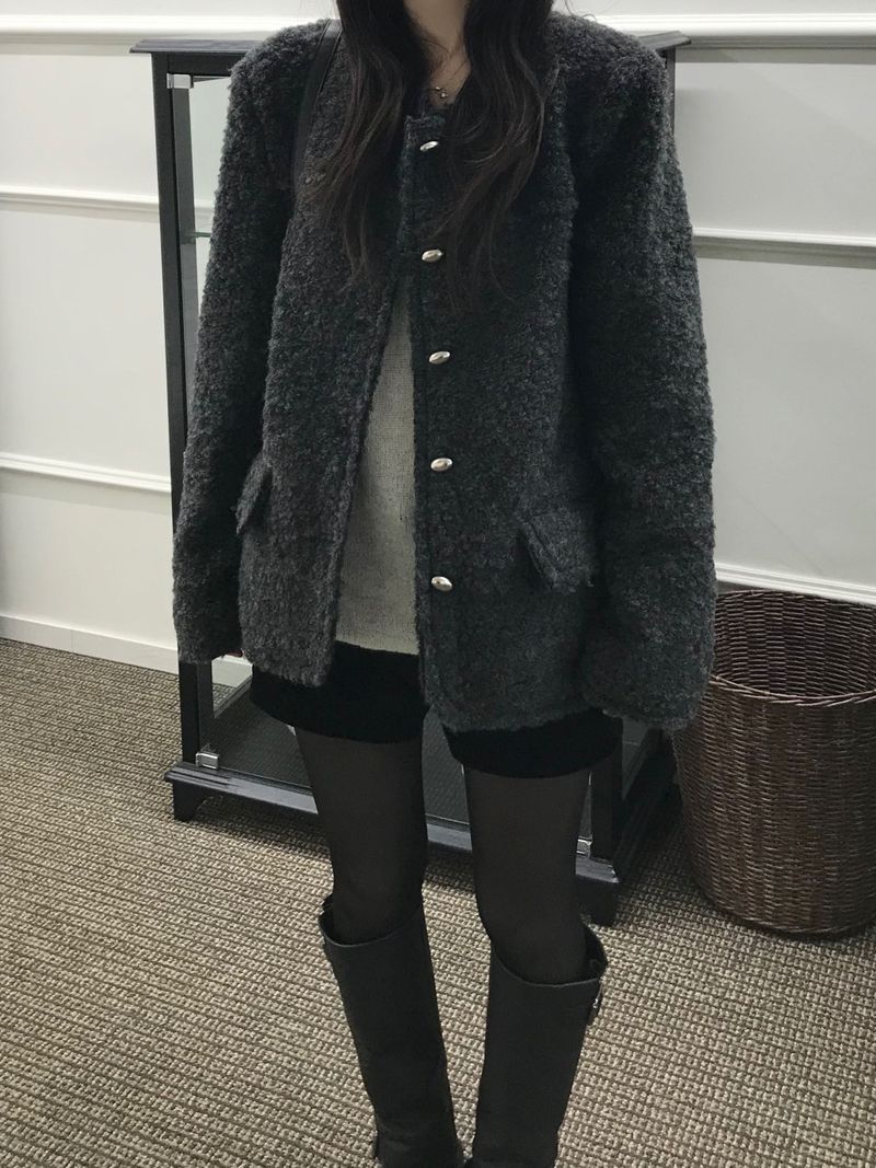 Wish Bookle Tweed Jacket (2 colors)