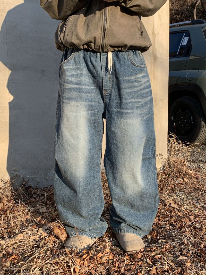 Mile Wash Carpenter Banded Denim