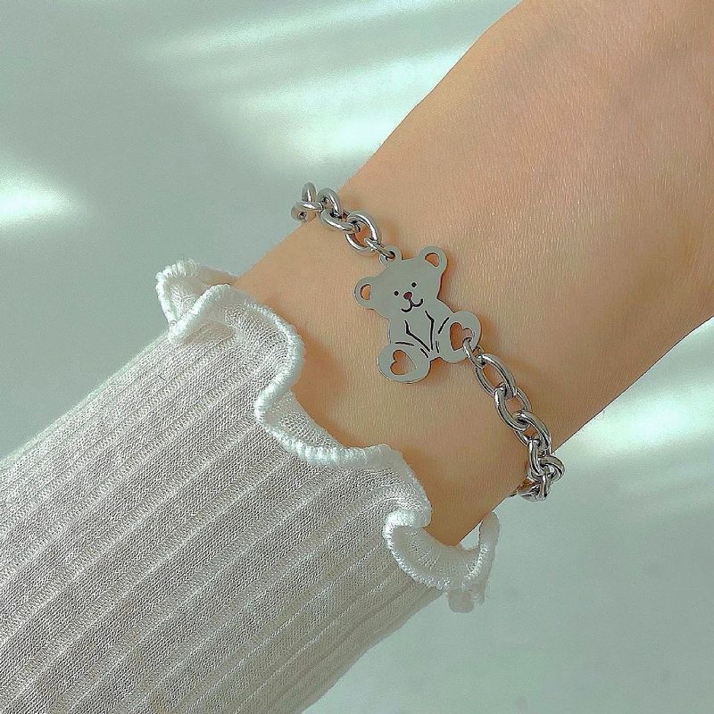 Heart pong bear bracelet