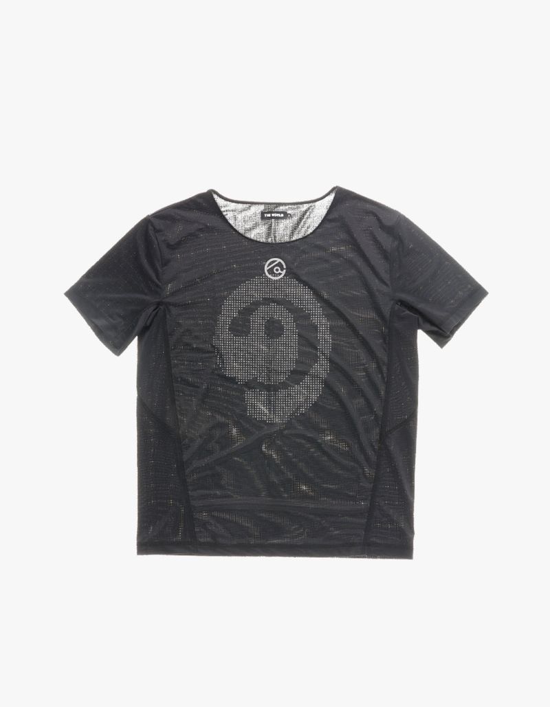 LASER BACK HOLE RUNNING TEE BLACK