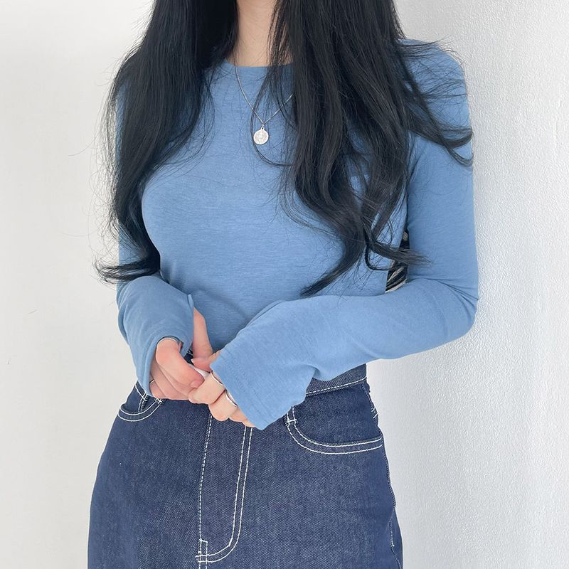 Extended Sleeve Round Neck T-Shirt