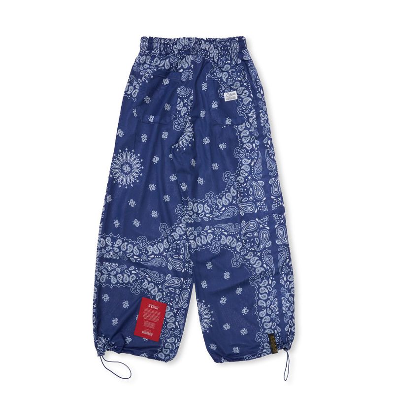 Mesh Wide Jogger Pants Paisley