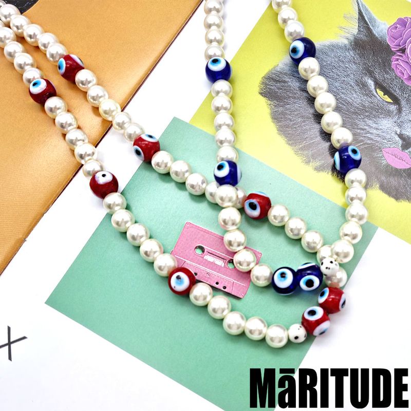 EVIL EYE NECKLACE (2COLOR)
