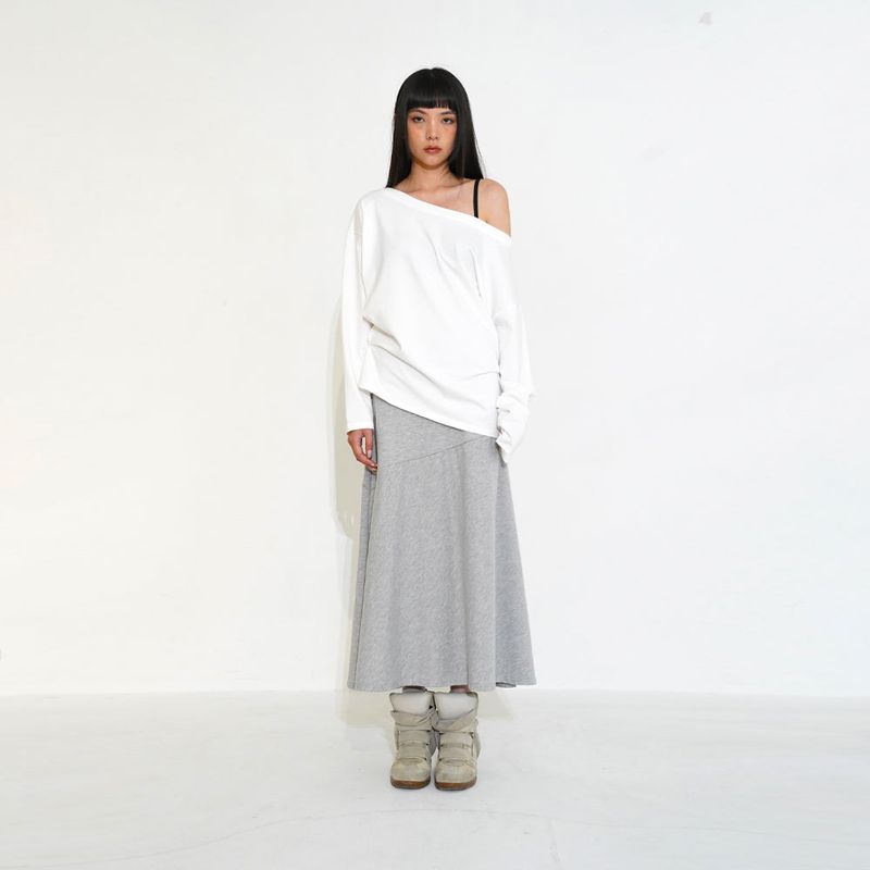Wsc archive（ダブリューエスシーアーカイブ）の「Cubic line long skirt 003（Skirts）」