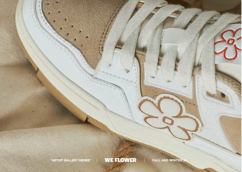 We Flower ファッショナブル トレンディレトロスタイルランニングシューズ
