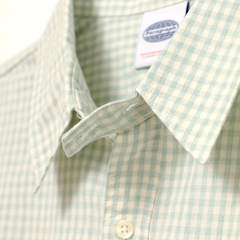 PARAGRAPH CHECK WORK SHIRT - MINT