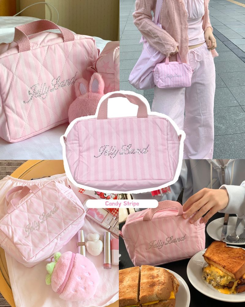 jellyland（ジェリーランド）の「シグネチャーポーチ-Candy Stripe（スマホグッズ/小物）」
