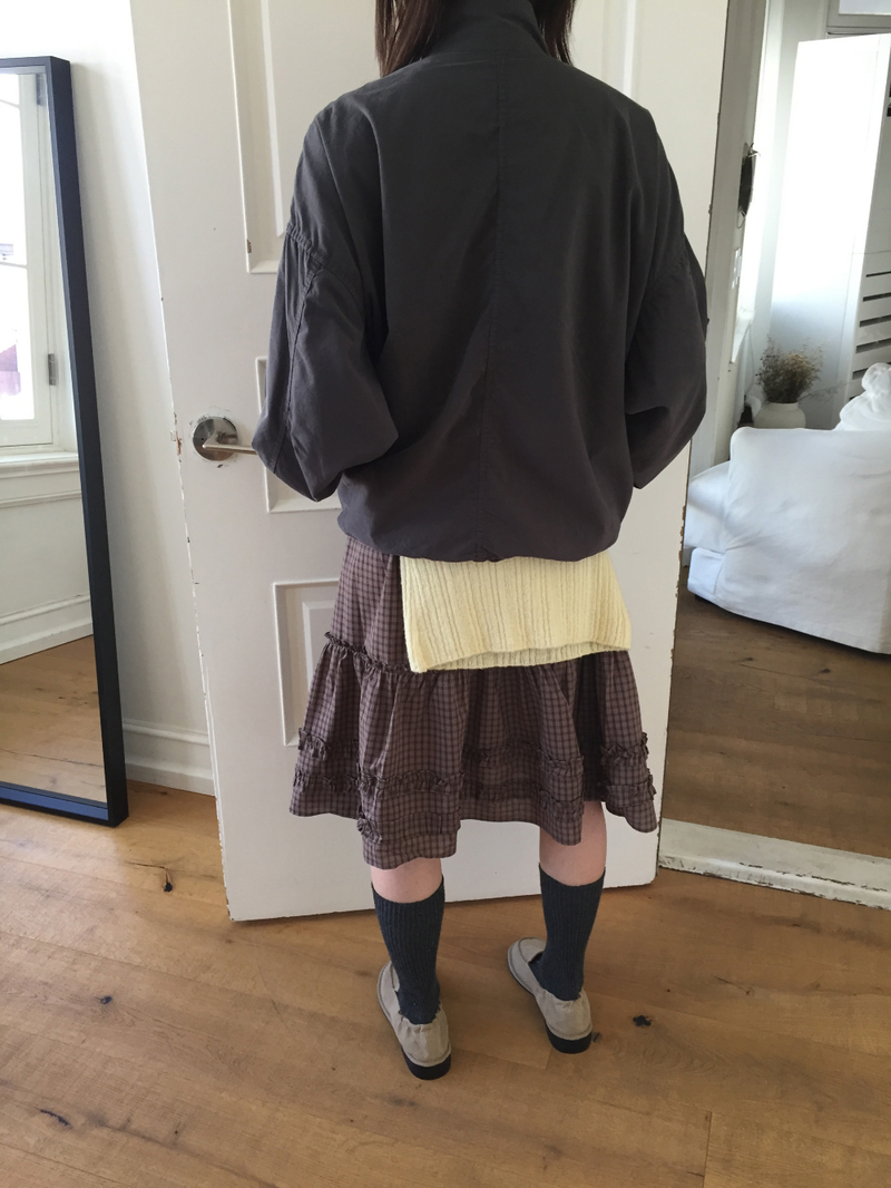 Bell half-neck peach field jacket (4color)