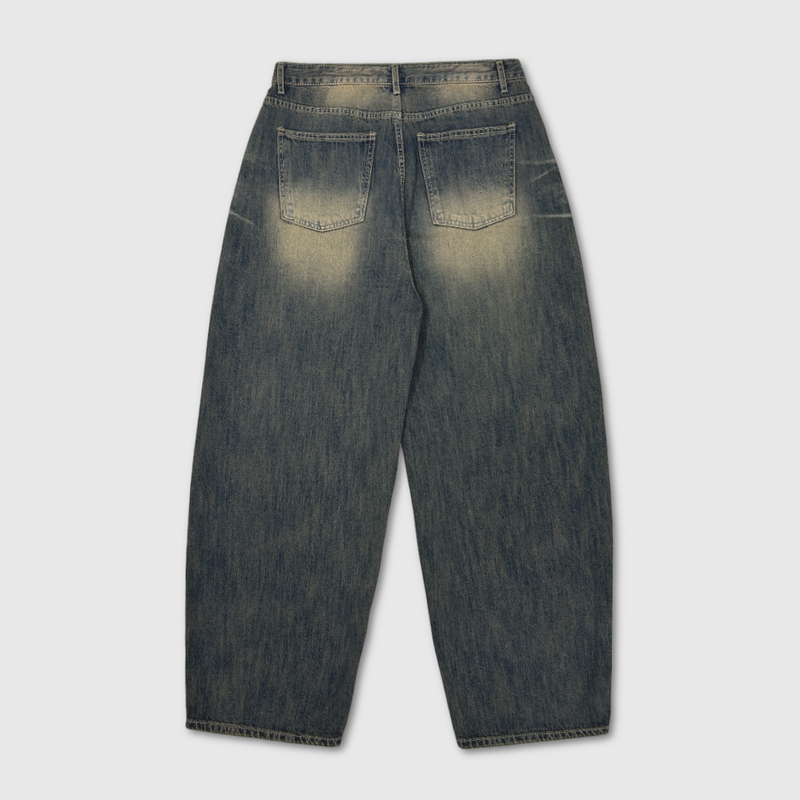 SLAB EMBO RIVET BRUSH DENIM