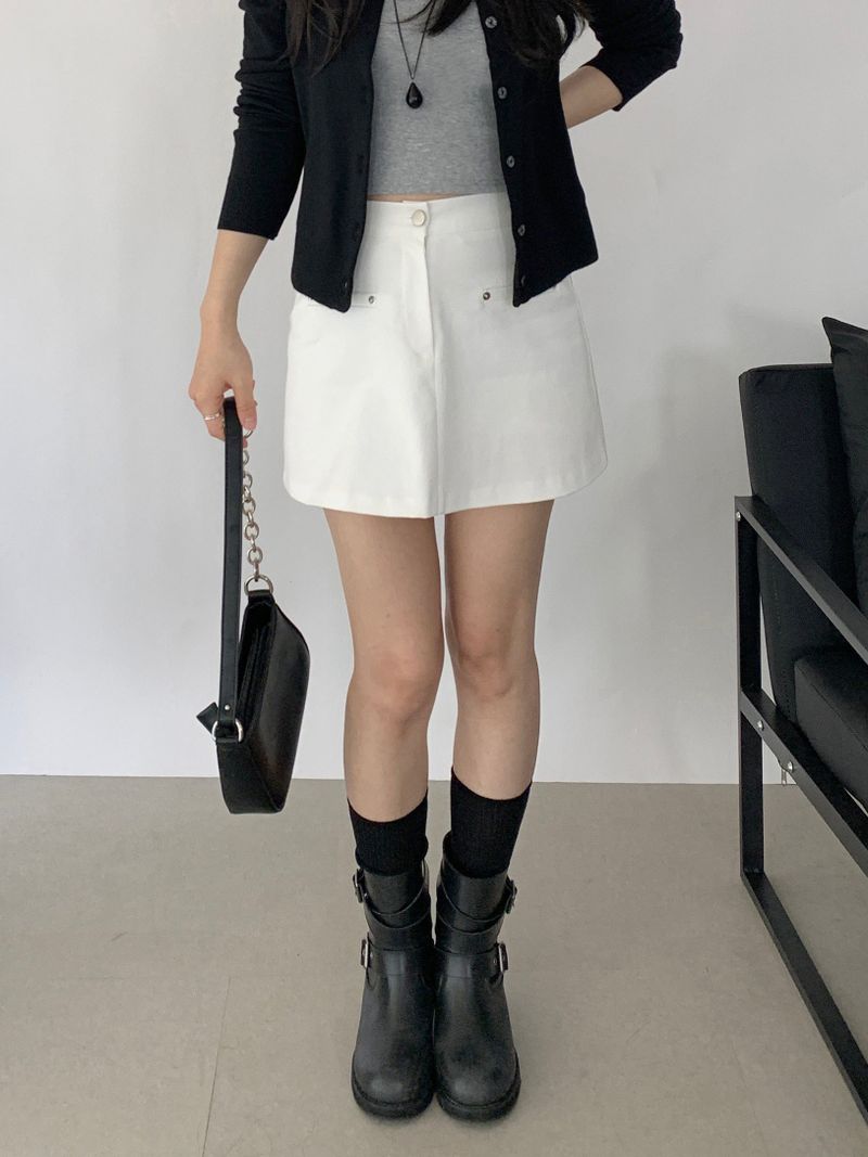 ROIA（ロイア）の「Obdi Elastic Waist A-line Mini Skirt（Skirts）」